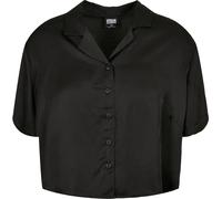 Urban Classics Camisa Ladies Viscosa Satin Resort Negra 5XL