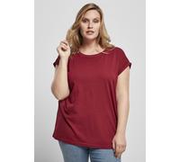 Urban Classics Camisa Mujer Camiseta Organic Extended Shoulder Borgoña 5XL