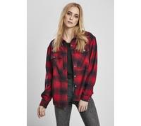 Urban Classics Camisa Mujer Damas Check Overshirt Darkblue/Red L