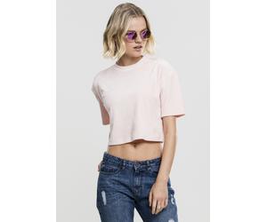 Urban Classics Camisa Mujer Damas Terciopelo Corta Kimono Tee Rosa L