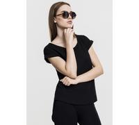 Urban Classics Camisa Mujer Ladies Long Back Shaped Slub Tee Negro M
