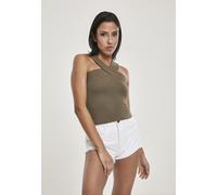 Urban Classics Top Cruzado Mujer Mujer Top Negro XL 95% algodón, 5% elastán Estrechos