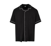 Urban Classics Camisa negro / blanco M negro / blanco