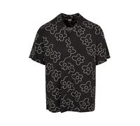 Urban Classics Camisa negro / blanco M negro / blanco