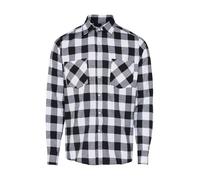 Urban Classics Camisa de franela a cuadros Multicolor (Blk/Wht) S para hombre