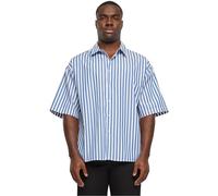 Urban Classics Tb6658-striped Short Sleeve Summer Shirt Camisa, Blanco, Azul, S Hombres