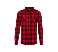 Urban Classics Checked Flanell Shirt Camisa, Hombre, Multicolor (Blk/Red), M