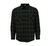 Urban Classics Camisa verde oscuro / negro XXL verde oscuro / negro