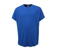 Urban Classics Camiseta básica hombre, manga corta, cuello redondo, algodón, extra larga, azul M