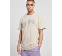 Urban Classics Camiseta 'Baseball' beige / lila L beige / lila