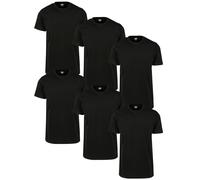 Urban Classics Camiseta para hombre Basic Tee 6-pack Negro XL