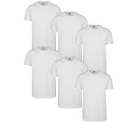 Urban Classics Camiseta Básica 6-Pack Hombre Costura Figura 100% Algodón Cuello