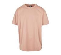 URBAN CLASSICS Camiseta básica de manga corta, cuello redondo normal, de algodón grueso, largo normal, oversized, de hombre, moderna, color ámbar, talla XXL