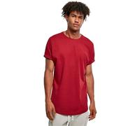URBAN CLASSICS Camiseta básica de manga corta holgada, cuello redondo, de algodón, extra larga, con doblez en las mangas, de hombre, moderna, en distintos colores, tallas S - 5XL