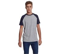 Urban Classics Camiseta Raglan contrat 2.0, manga corta, cuello redondo, algodón, XL