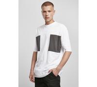 Urban Classics Camiseta Big Double Pocket Tee White/Asphalt L