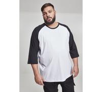 Urban Classics Camiseta Contrast 3/4 Sleeve Raglan Tee White/Black XXL