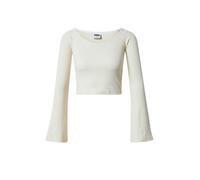 Urban Classics Ladies Ladies Short Rib Wide V-Neck Longsleeve Whitesand XS