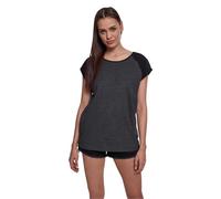 URBAN CLASSICS Camiseta Mujer De Mangas Cortas, Camiseta Raglan, Cuello De Corte Ancho, En Distintos Colores Y Tallas Xs - 5Xl