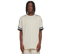 Urban Classics Camiseta de Malla de Rayas de Gran tamaño para Hombre, Softseagrass, S