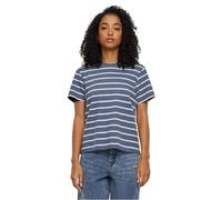 Urban Classics Camiseta de Manga Corta para Mujer a Rayas, White Sand/Vintage Blue, XXXXL