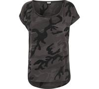 Urban Classics Camiseta de manga corta para mujer, diseño de camuflaje, Camiseta Mujer, Multicolor (Dark Camo 00784), L