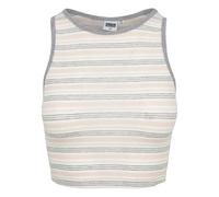 Urban Classics Camiseta de Manga Corta para Mujer, Multicolor (Pink/White/Grey 01313), M