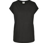 Urban Classics Camiseta de manga corta para niña Organic Extended Shoulder Tee Negro 122/128