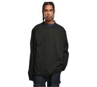 Urban Classics Manga Larga de Gran tamaño Ultra Pesada Camiseta, Negro, XXL para Hombre