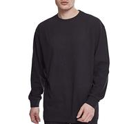 Urban Classics Boxy Heavy Longsleeve Camiseta de Manga Larga, Negro (Black 00007), S para Hombre