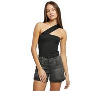 Urban Classics Camiseta de Mujer con una Correa para Mujer, Color Negro, Negro, M