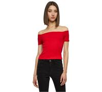 URBAN CLASSICS Camiseta de Mujer, Manga Corta con Hombros Descubiertos, Top Corto, T-Shirt en Algodón disponible Tallas XS - 5XL