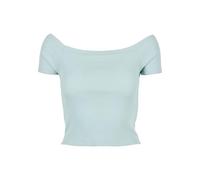 URBAN CLASSICS Camiseta de Mujer, Manga Corta con Hombros Descubiertos, Top Corto, T-Shirt en Algodón disponible Tallas XS - 5XL