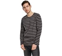 URBAN CLASSICS Camiseta de Rayas para Hombre, Camiseta de Manga Larga de Algodón Single Jersey, Moda Urbana Callera, Distintos Colores y Tallas S - 3XL