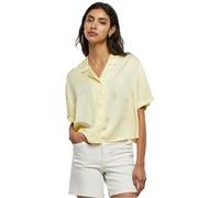 Urban Classics Camiseta de satén de Viscosa para Mujer Camisa, Amarillo Suave, L