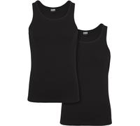 Urban Classics Camiseta de tirantes 2-Pack Seamless Tanktop Negro 3XL