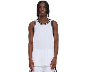 Urban Classics Camiseta de Tirantes de Malla, Blanco, L para Hombre
