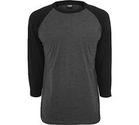 URBAN CLASSICS Camiseta Hombre de Manga Ranglán a Tres Cuartos hasta el Codo, Algodón, Largo Normal, Disponible en Distintos Colores y tallas XS - 5XL