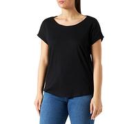 Build your Brand Camiseta Larga para Mujer, Black, 4XL