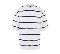 Urban Classics Oversized Sleeve Modern Stripe Hombre Camiseta Blanco-Negro M 100% algodón Más Grande
