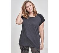 Urban Classics Camiseta Mujer Contrast Raglan Tee Charcoal/Black XXL