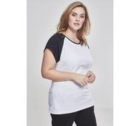 Urban Classics Camiseta mujer Contrast Raglan Tee White/Black M