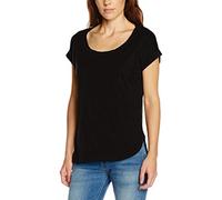 Urban Classics Camiseta Mujer de Hilo Inflado mas Larga por detrás Mujer Camiseta Negro XL