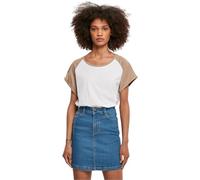 URBAN CLASSICS Camiseta Mujer De Mangas Cortas, Camiseta Raglan, Cuello De Corte Ancho, En Distintos Colores Y Tallas Xs - 5Xl