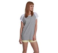 URBAN CLASSICS Camiseta Mujer De Mangas Cortas, Camiseta Raglan, Cuello De Corte Ancho, En Distintos Colores Y Tallas Xs - 5Xl