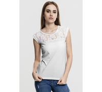 Urban Classics – Camiseta para mujer Top Laces – Blanco – Talla S