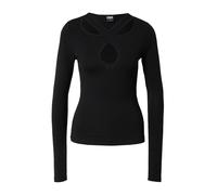Urban Classics Ladies Crossed Cut Out Longsleeve Camiseta para Mujer, Negro (Negro), M