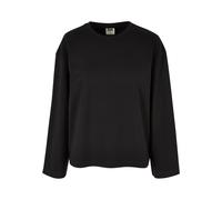 Urban Classics Damen Camiseta Mujer Orgánica Oversize Manga Larga Negro M