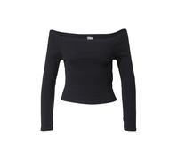 Urban Classics Camiseta Manga Larga Acanalada con Hombros Descubiertos para Mujer, Negro XXL