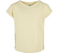Urban Classics Camiseta Organic Extended Shoulder Tee Softyellow para niñas 158/164